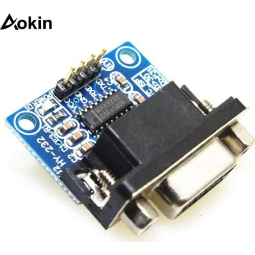2pcs RS232 DB9 Male Serial Port to TTL Converter MAX3232 Root Module Connector MCU Programme Mobile Root Vehicle Examine