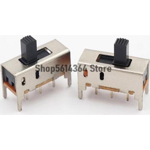 20PCS 2 Position Vertical Slide Switch 6 Pins 2P6T SS22H02G5 5MM Shaft Length