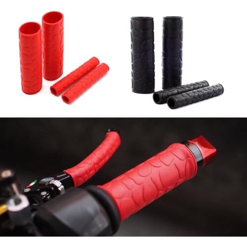 29mm Universal Red Gel Rubber Handlebar Handle Hand Grips with Horn Cover For Harley Chopper ATV Dirt Bike Yamaha Motorcycle
