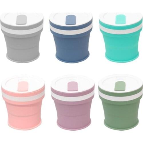 350ML Coffee Mugs Collapsible Silicone Cup Travel Folding Cup BPA FREE Food Grade Drinking Water Mug Tea Coffee Cups Drinkware