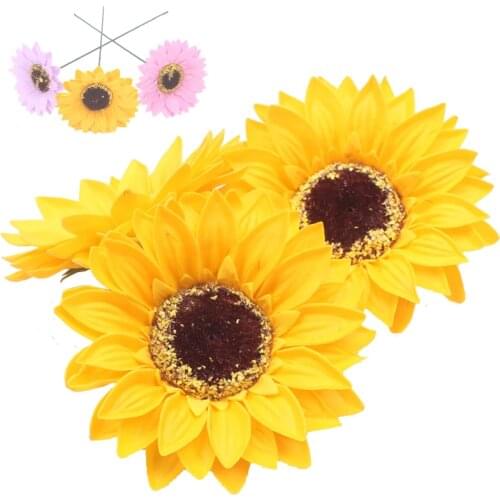 5PCS Eternal Flower Sunflower Flower Head Soap Flower Flower Shop Decoration Sun Flower Head Soap