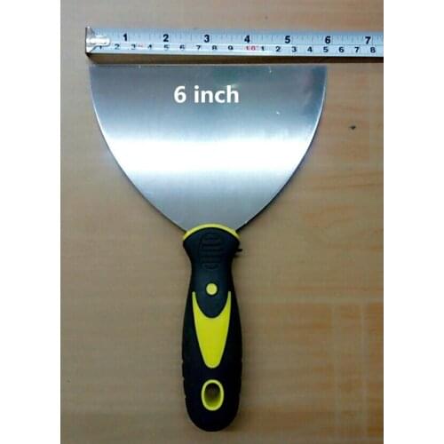 6" Putty Knife Scraper Putty Knife Scraper Paint Decorating Tool Carbon Steel Blade Scraper Plastic Handle Free Shipping