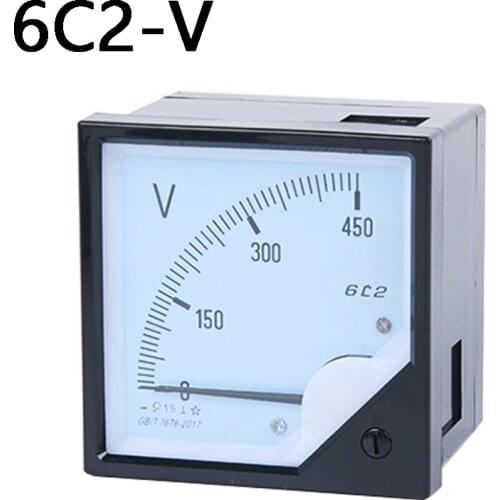 6C2-1000V DC 0-1000V 1.5 Accuracy Panel Analog Voltmeter Voltage Meter Gauge direct measurement 80*80mm