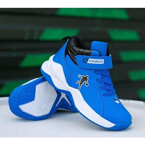 Brand Boys Children Basketball Shoes 2021 Comforthable Sports Shoes for Kids Sneakers Anti-sliper Teenage Student Trainers Shoes