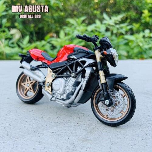 Bburago 1:18 MV Agusta Brutale Oro Factory Edition Static Die Cast Vehicles Collectible Motorcycle Model Toys