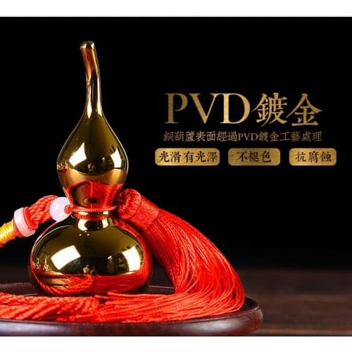 Large-2020 bring in wealth and treasure TOP COOL business Mascot Money Drawing lucky gilding copper FENG SHUI gourd statue