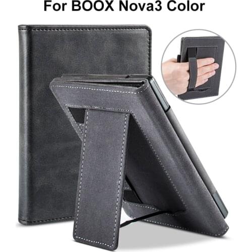 Cover Case for BOOX Nova3 E-reader Sleep Cover for Nova 3 E-book Funda Capa with Hand Holder