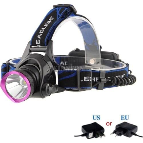 DHL Fedex 50PCS Headlamp 10W XML T6 LED Headlamp Headlight 3 Modes LED With Charger For Bike/Camping
