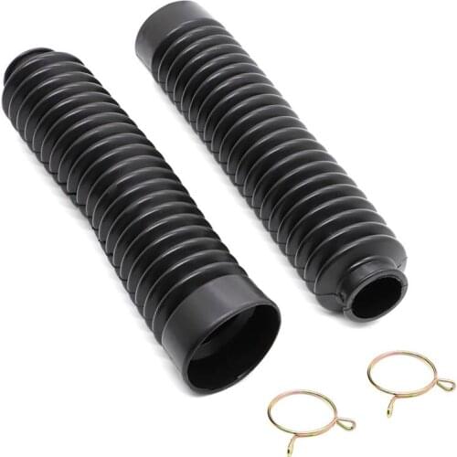 For Suzuki GN250 GN 250 Motorcycle Rubber Front Shock Protection Fork Cover Guards Gaiters Gator Boots
