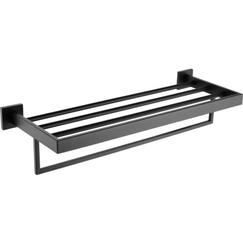 Stainless Steel Bathroom Shelf Towel Rack Wall Organizer Hanger Storage Shelf Robe Towel Bar Kitchen Bathroom Accessories