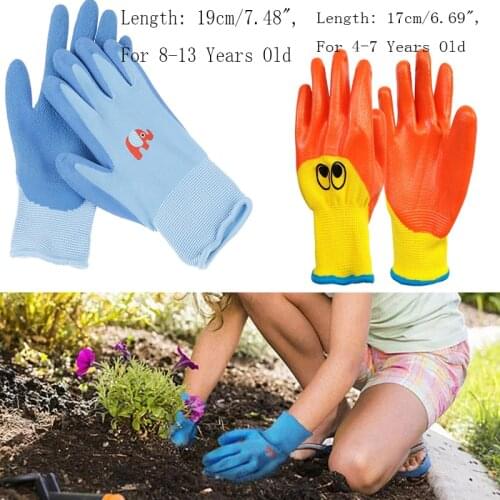 Breathable Children Gardening Gloves Durable Waterproof Anti Bite Cut Anti-stab Handwork Protective Planting Work Gadget Gloves