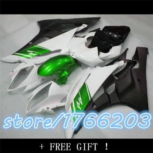 Kit+Body For 06-07 Green white YZFR6 YZF600 YZF R6 2006 2007 YZF R 6 YZF 600 YZF-R6 Light green 06 07 Fairing BBF