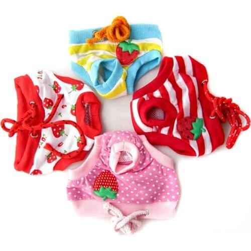 Cute Pet Dog Cotton Cozy New Dog Panty Shorts Pants Underwear Pets Dogs Puppy Diaper Striped Polka Dots Sanitary . New