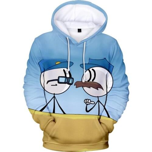 Fashion Cute 3D Sweatshirts Men Women Kids Harajuku Hoodies Spring Autumn Pullover Print The Henry Stickmin Collection Tops