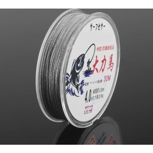 30M PE 4 strands Multifilament Fishing Line Super Strong Braided Fishing Line 10LB-80LB