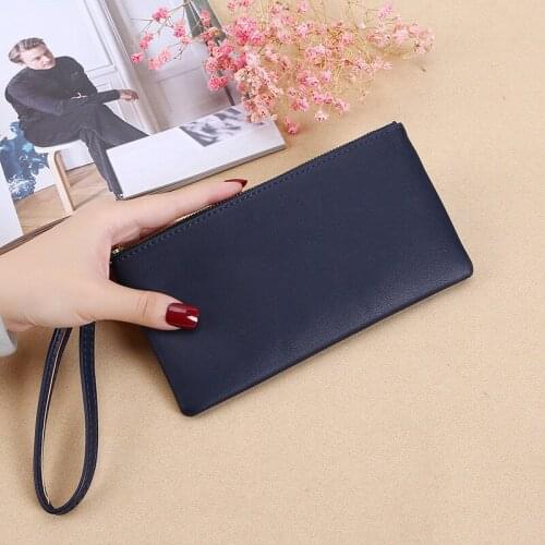 2021 New Zipper Ladies Long Wallet Coin Purse Wallet PU Fashion Clutch Bag Large Capacity Ladies Wallet