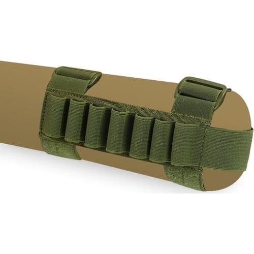Tactical Shotgun Buttstock 1000D 7 Round 12 Gauge Hunting Shell Holder Ammo Carrier Holder Pouch Cartridge