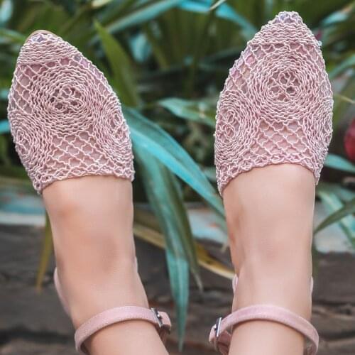 Tonar Acir Powder Braided Women 'S Sandals New Season Lace Model Wrist Strap Casual and Elegant Style Fashion