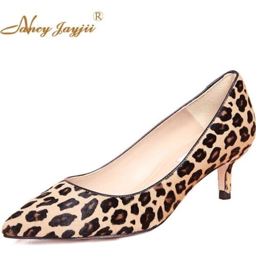Leopard Women Pumps Spring/Autumn Summer Animal Prints Super High Heels shoes Dress Casual Wedding Office Career Big Size 44