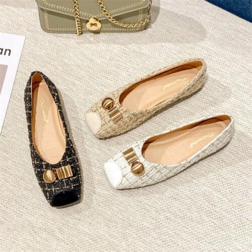 Fashion Flats for Women Boat Shoes Elegant Office Ladies Shoes Soft Comfortable Brand Women Flats Plus Size 44