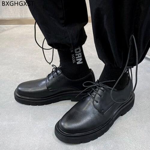 Black Oxford Shoes for Men Office 2021 Casual Business Shoes Men Luxury Brand Men Dress Shoes Leather Sapato Social Masculino