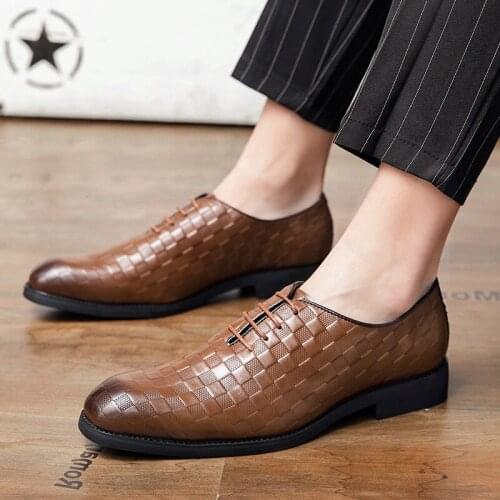 New Mens British Classic Lace Up Flats Punk Rock Work Oxford Shoes Wedding Party Formal Footwear Sapato Social Masculino