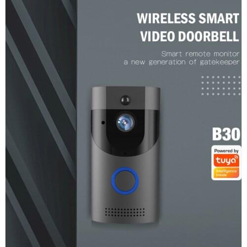 Tuya Wifi Doorbell Smart Home Wireless Phone Doorbell Camera Security Video Intercom IR Night Vision For Apartments Touch Button