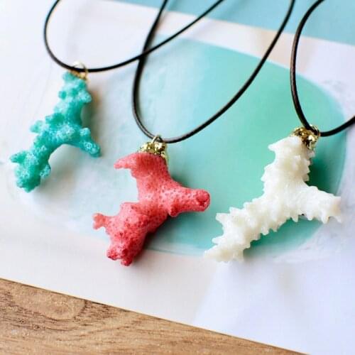 Vintage Natural Coral Necklace For Women Fashion Jewelry