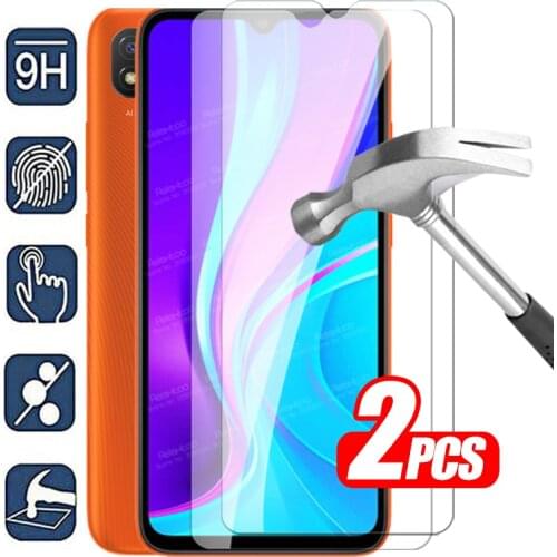 2pcs Protective Tempered Glass Redmi 9c NFC Glass Screen Protector For Xiaomi Redmi 9 C Xiomi Redmi9C Redme Redmy 9C Phone Film