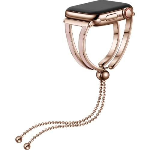 Fashion Stainless Steel Women Jewelry Strap for Apple Watch Bracelet Professional iwatch Accessories