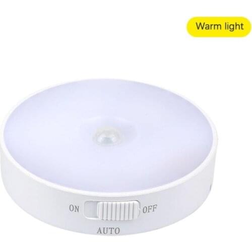 1 PC Motion Sensor LED Night Light USB Rechargeable Bedroom Wall Lamp Stairs Energysaving Intelligent Body Induction Night Light