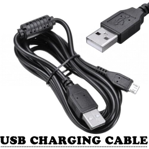 1PC 2m Black Nickel Plated USB Charging Cable Cord Wire For PS4 DualShock 4 P-laystation 4 Controllers