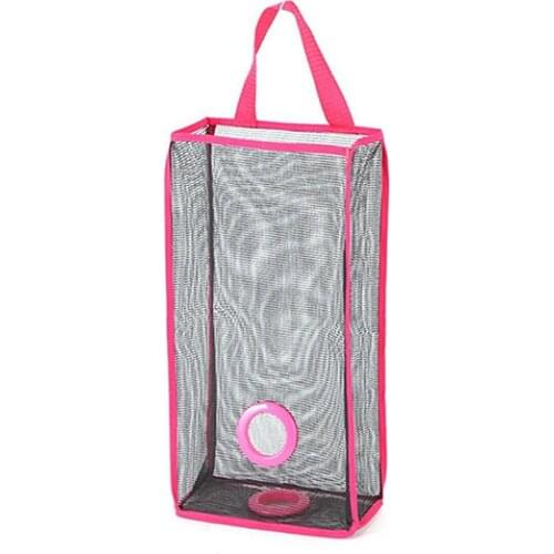1Pcs Practical Breathable Mesh Hanging Kitchen Garbage Bag Storage Packing Shopping Bag Kitchen Bar Office Organiser