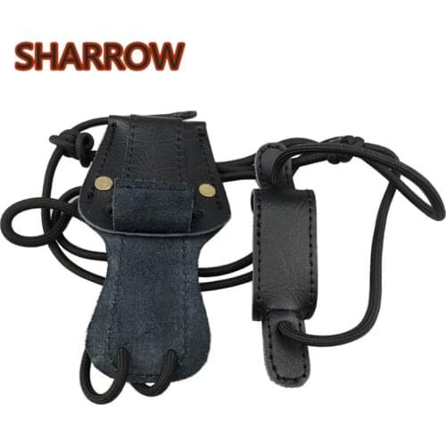 1Pc Archery Bow Stringer Rope Install Tool String Bowstringer Leather Cocking Rope For Recurve Bow Longbow Hunting Accessories