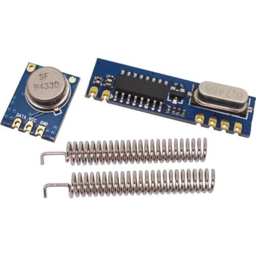 50sets/lot STX882 transmitter and SRX887 receiver +spring antenna 433mzh ASK Wireless RF Module kit 433MHz /315MHZ
