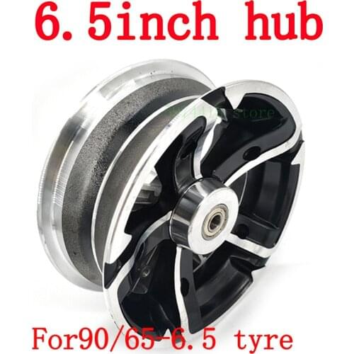 Electric Scooter Accessories 6.5 Inch Front Hub Is 90 / 65-6.5 Inner And Outer Tires 11 Inch Aluminum Alloy Front Disc Brake Rim