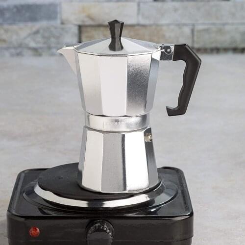 Aluminum Coffee Maker Durable Moka Cafeteira Expresso 50/100/150ml Percolator Practical Moka Coffee Pot Coffeeware