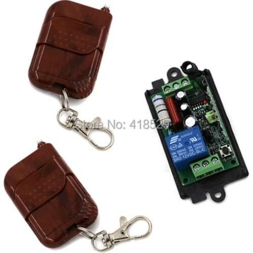Smart home automation wireless remote control switch,110V 220V 1 Channel RF Switches 1 Receiver & 2 Transmitters SKU: 5047
