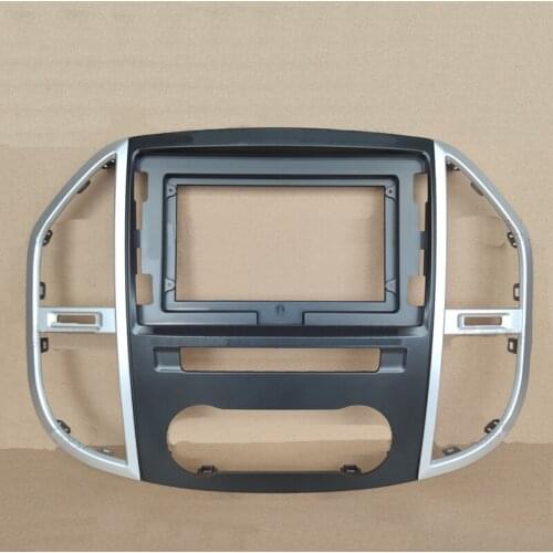 Car Fascia Navigation Frame Dash Frame Kit For 10" To 10.2" Android Multimedia Player For Vito Metris 2016 2017 2018 2019