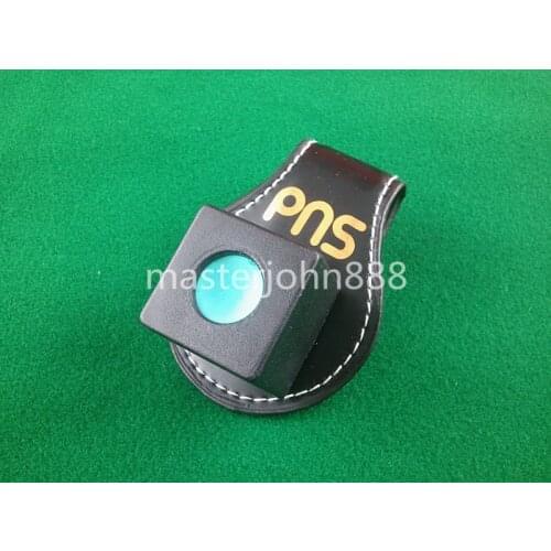 Pool Billiards Snooker Leather Magnetic Belt Clip Chalk Holder Free Shipping Wholesales