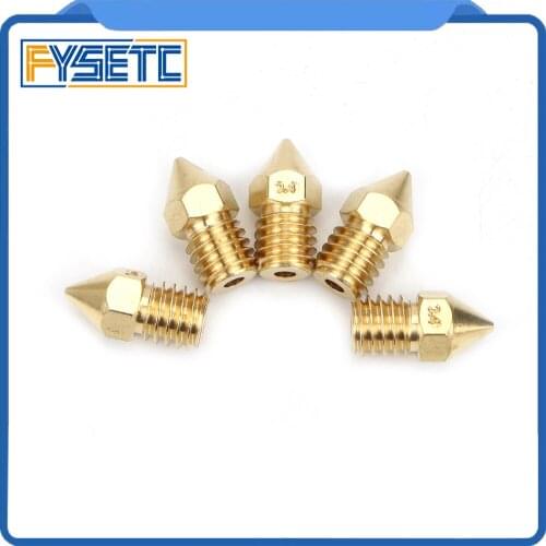 3D Printer Extruder Hot End Nozzle 0.4mm Nozzle For 1.75 mm Filament M6*13mm Printer Nozzle 3D Printer Parts