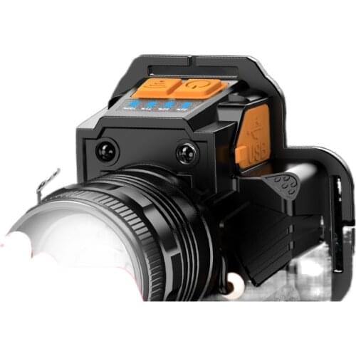 The head-mounted headlight glare rechargeable HL58 fishing long-range work site Yediao bright lithium