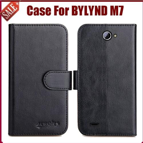 Hot Sale! BYLYND M7 Case New Arrival 6 Colors High Quality Flip Leather Protective Cover For BYLYND M7 Case