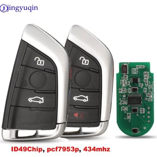 Jingyuqin 3b Smart Remote Key Fob 315MHz/ 434MHz/868Mhz For BMW CAS4 CAS1 2 3 4 5 6 7 X5 X6 CAS4+ FEM 2011-2017