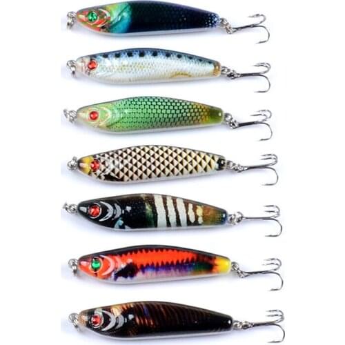 Painted Sinking Bait 6cm 10.3g 3pcs Freshwater Saltwater Fishing Lure pencil crappie minnow Artificial Hard Bait Free Shipping