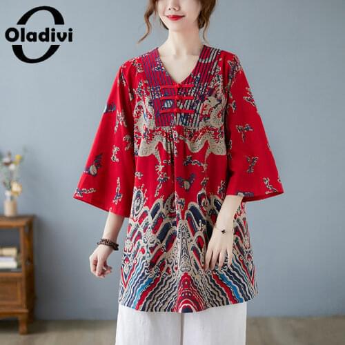 Oladivi Blouses With Embroidery