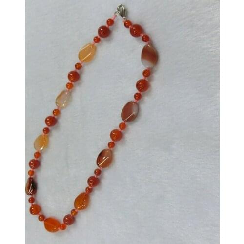 Wholesale 6pcs Natural Stone Carnelian Howlite Bijoux Boho Necklaces Women Necklace Pendants Distort Beads Bohemian Jewelry Free