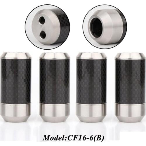 Preffair 4 Pcs CF16-6/9 304 stainless steel Carbon Fiber Pants Boot Y Splitter with audio speaker cable Splitter connector