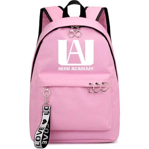 Boku No Hero Academia Backpack Girls Anime School Bags My Hero Academia Schoolbag Harajuku Bookbag for Women Backpacks