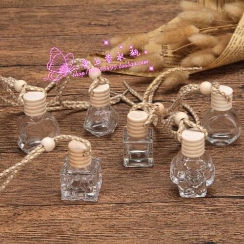Random Boutique Glass Car Hanging Pendant Empty Bottle 10pcs/lot